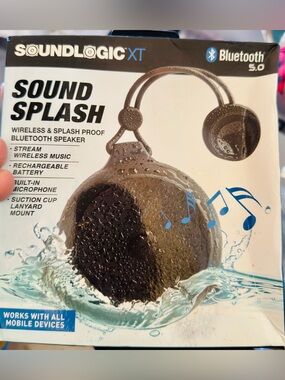 Sound Splash Wireless Bluetooth 5.0 Speaker - Black